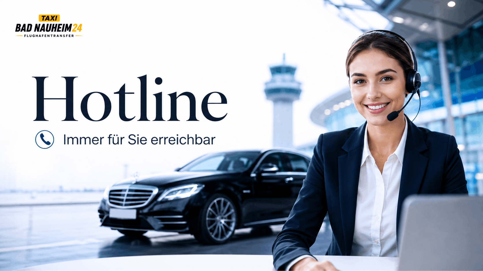 Flughafentransfer Bad Nauheim vorbestellen bei Taxi Bad Nauheim 24